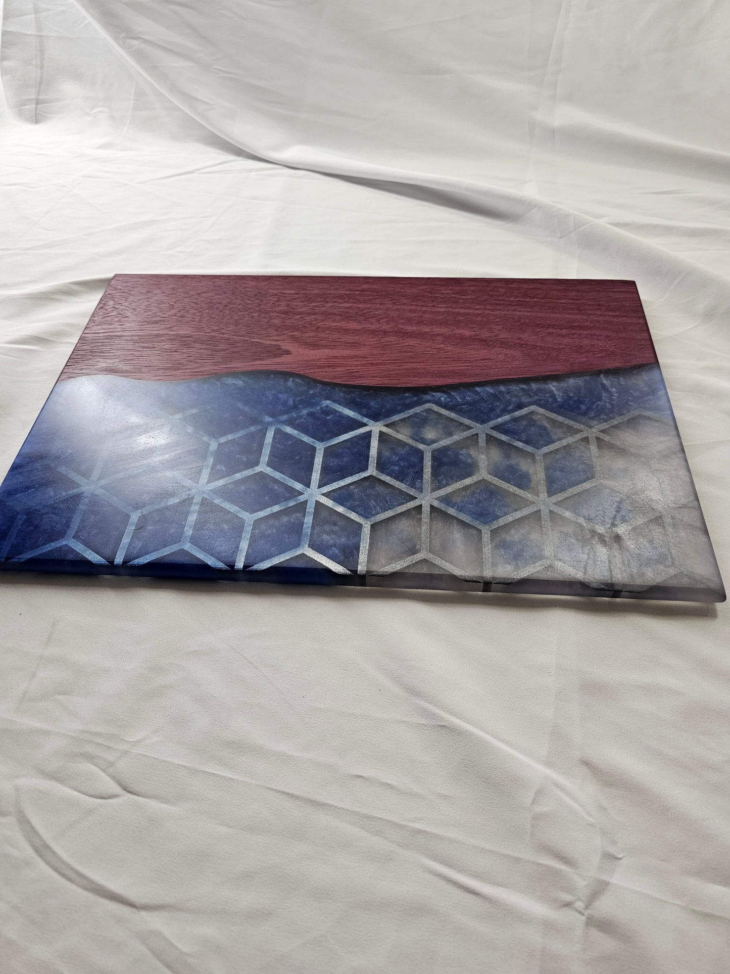 Twilight Cube Purple Heart Serving Board