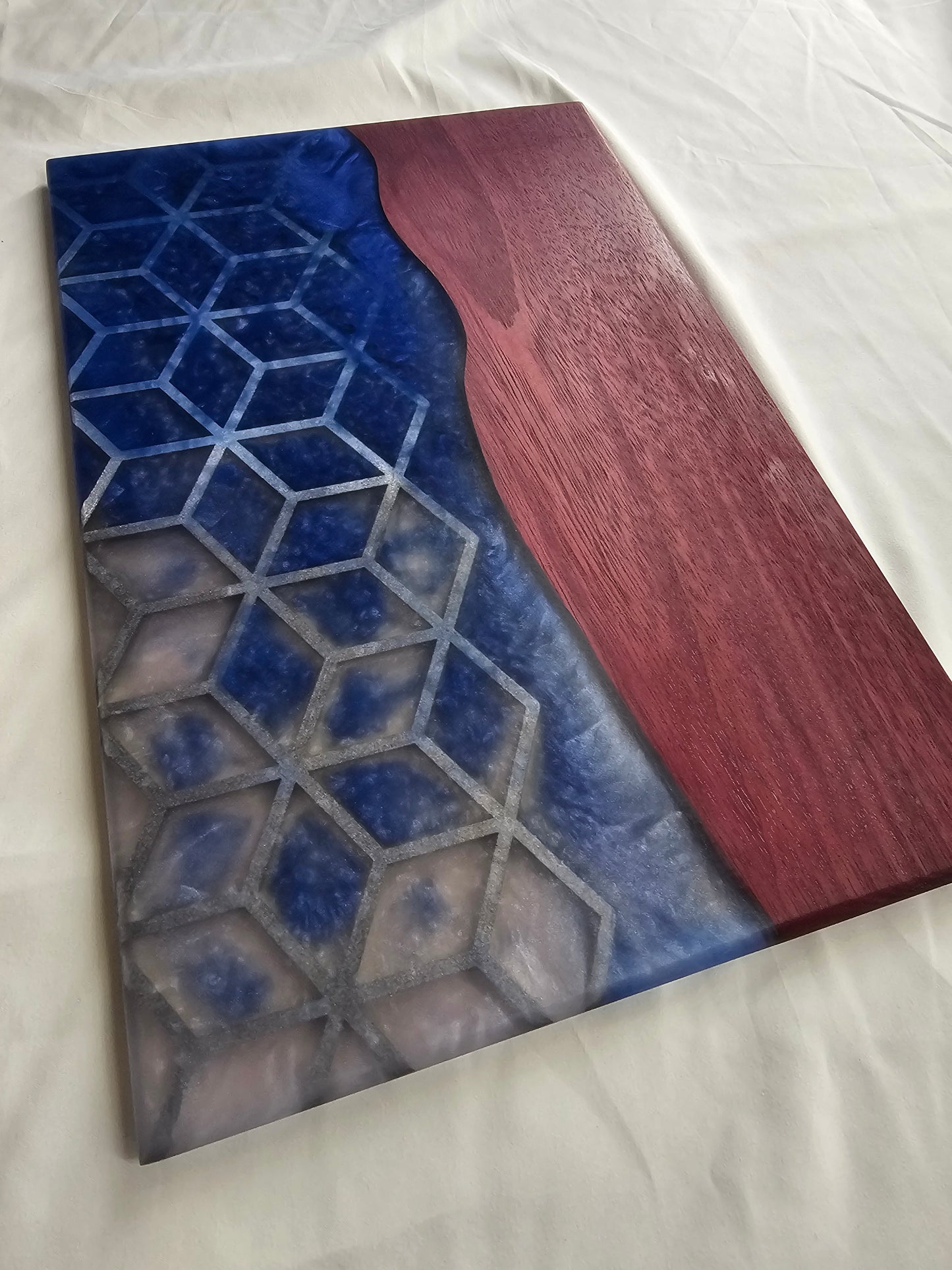 Twilight Cube Purple Heart Serving Board