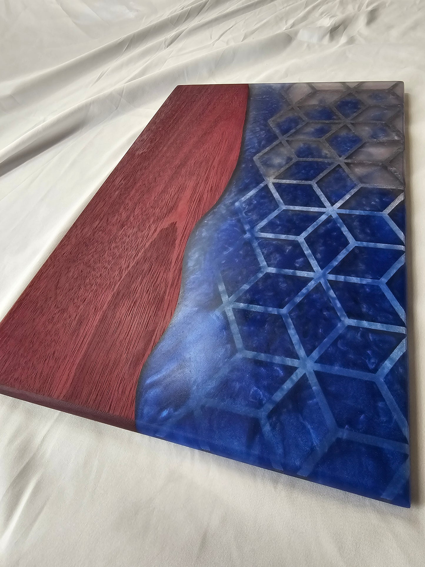 Twilight Cube Purple Heart Serving Board