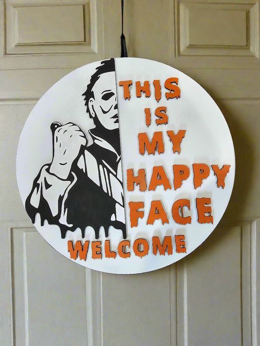 My Happy Face Door Hanger