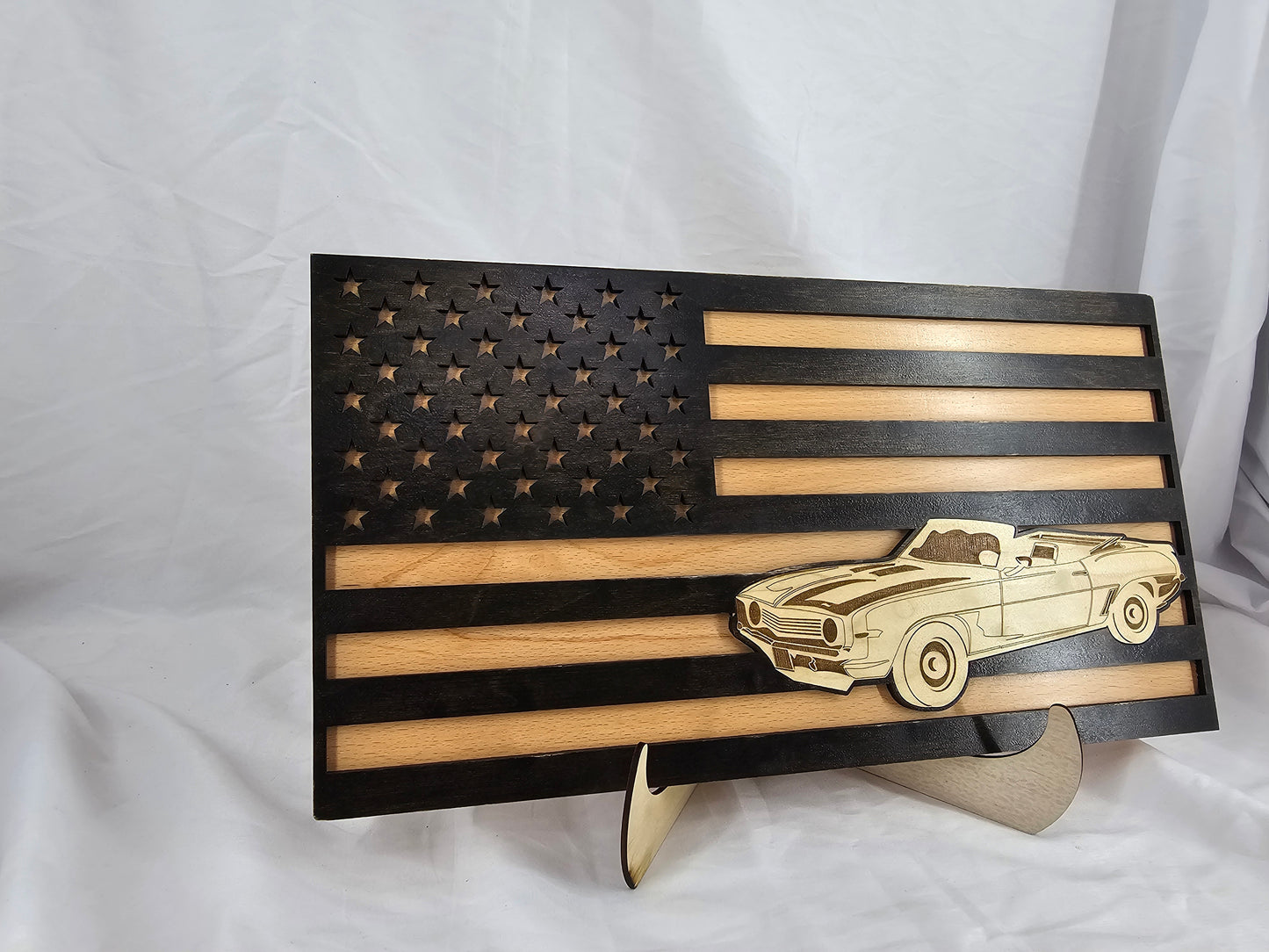 American Flag Car Signs