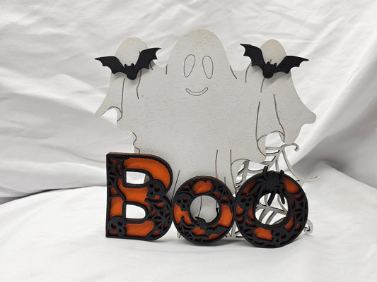 Haunted “BOO” Ghost Sign