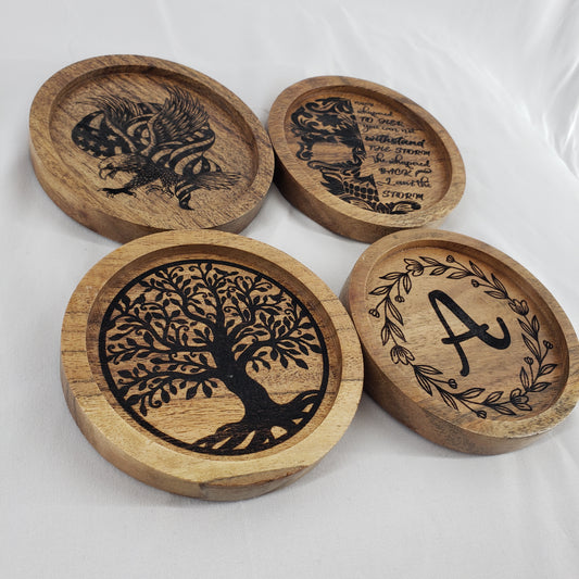Wooden Round coasters