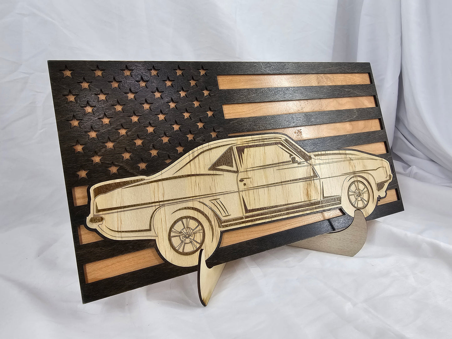 American Flag Car Signs
