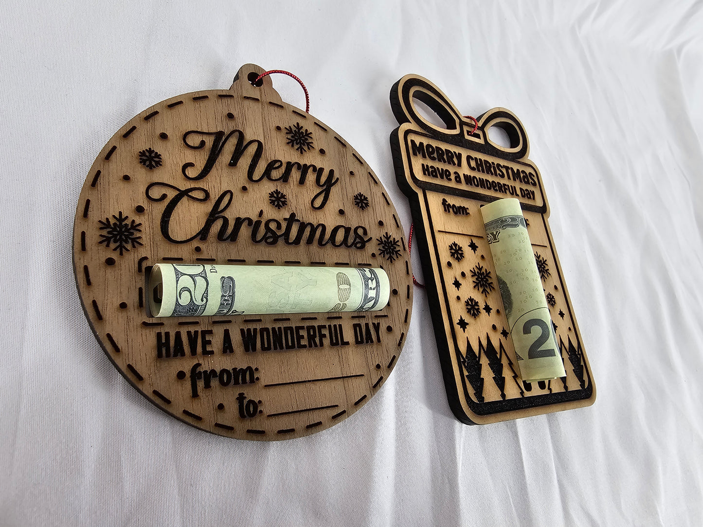 Christmas Money Ornaments