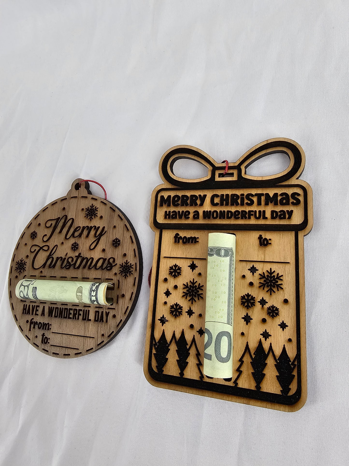 Christmas Money Ornaments